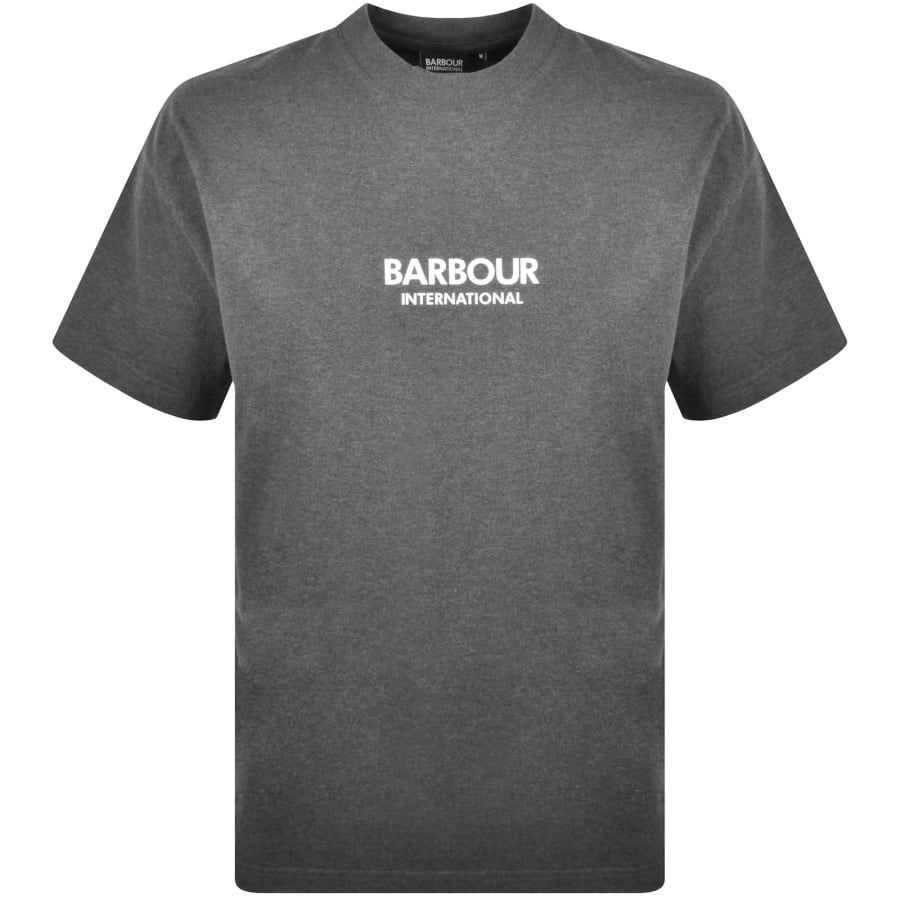 Barbour International Oversized Fit T Shirt Grey